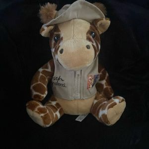 Bush gardens safari giraffe stuffed animal